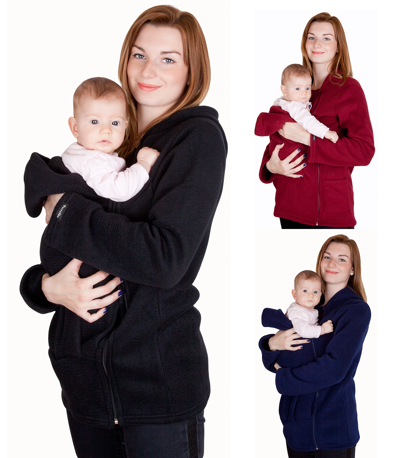 Maternity Polar warm fleece Hoodie Jumper Pullover Babywearing BABY CARRIERS eBay