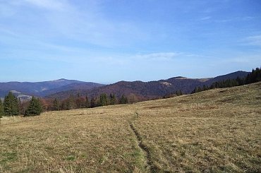 Gorc i Mogielica z polany Bieniowe #góry #beskidy #gorce #bieniowe #gorc #przysłop