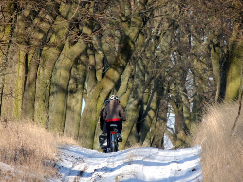 zima jest piękna ...na rowerze :)