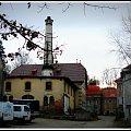 Szczawno-Zdrój-rozlewnia wód z bialym kominem