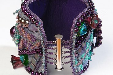 shibori, koraliki Toho, Preciosa, Tile, perły #bransoletka #shibori #Tile #Toho