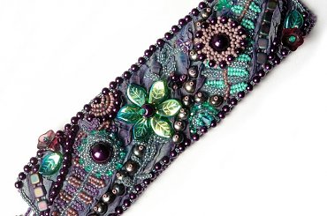 shibori, koraliki Toho, Preciosa, Tile, perły #bransoletka #shibori #Tile #Toho