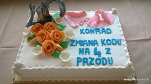 Urodziny Konrada #TortyOkolicznościowe #tort #urodziny #czterdziestka
