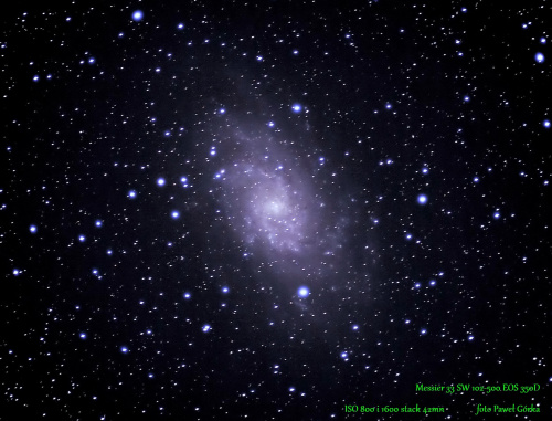 Galaktyka M 33 w Trójkącie