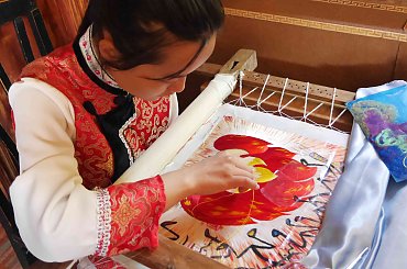 Szkoła - Wyszywanie jedwabiem #Chiny