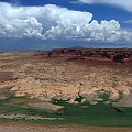 Widok na Glen Canyon National Recreation Area, Utah z punktu Hite.