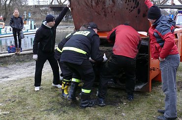 III akcja sprzątania dna Pisy 14.03.2015 #Pisa #Pisz