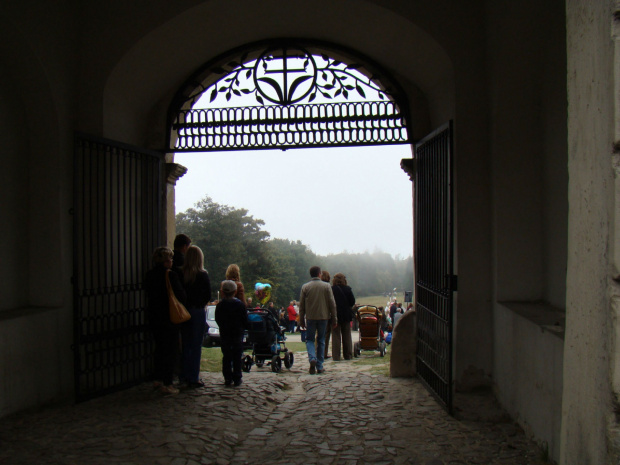 Widok przez bramę