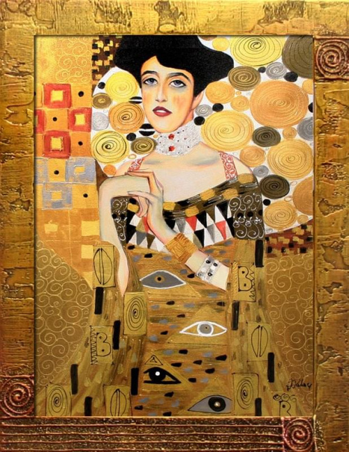 Gustav Klimt -Adele Bloch Bauer -47x37cm Ölgemälde Handgemalt Leinwand Rahmen Sygniert G15496
cena 49,99 euro.
wysylka 0 euro.
malowany recznie