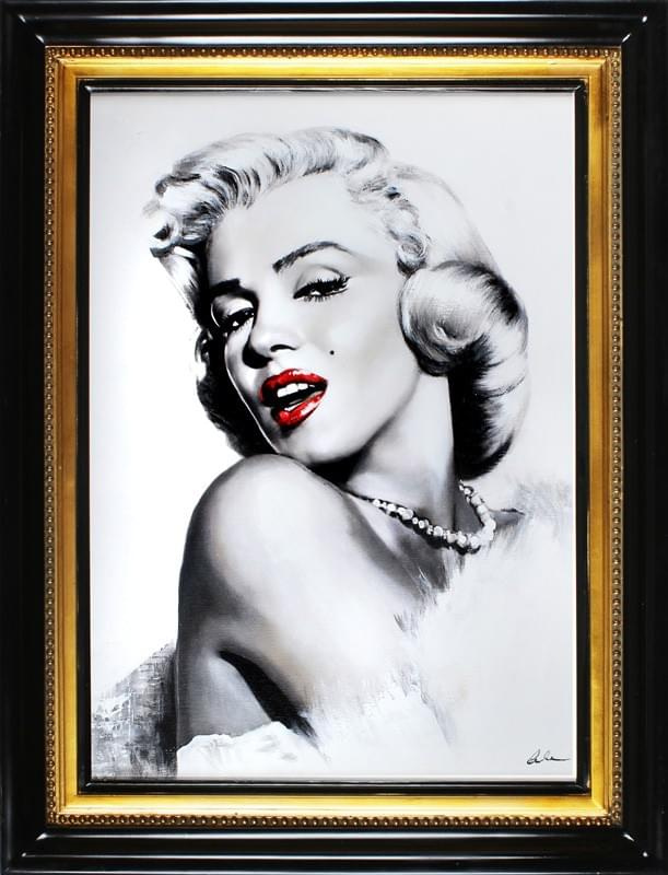 Marilyn Monroe- Ölgemälde handgemalt Rahmen Sygniert 86x66cm, G16857.
189 euro,wys - 0 euro. #kobieta