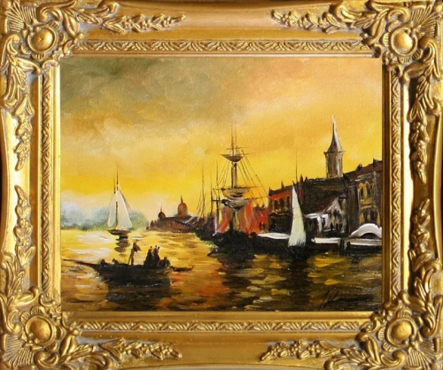 Venedig- Ölgemälde handgemalt Rahmen Sygniert 34x30cm, G05740.
39,99 euro,wys - 0 euro. #wenecja