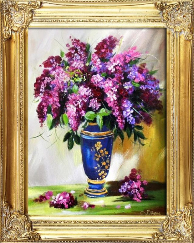 Tytul : Blumen- Ölgemälde handgemalt Rahmen Sygniert 47x37cm, G06625.
75 euro, wys - 0 euro. #kwiaty